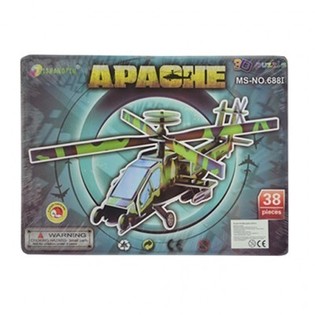 จิ๊กซอว์ 3 มิติขนาดใหญ่ &ndash; เฮลิคอปเตอร์ Apache (3 ชิ้น)