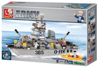 Sluban ชุดตัวต่อเรือพิฆาตตอร์ปิโด Army M38-B0125 (1 ชิ้น)