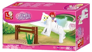 Sluban Girls Dream ม้ากระโดดข้ามเครื่องกีดขวาง M38-B0517 (1 ชิ้น)