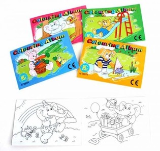 สมุดระบายสีเล่มเล็กคละแบบ (48 เล่ม)
