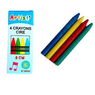 สีเทียน 4 แท่งในกล่องเล็ก (36 กล่อง)