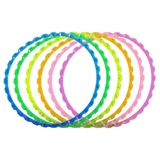 สร้อยข้อมือลายหยักสีสันสดใส 6 ชิ้น (แพ็ค 6 ชิ้น)