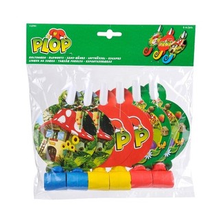 นกหวีดปาร์ตี้ขนาดใหญ่ Kabouter Plop 6 ชิ้น (12 ชิ้น)
