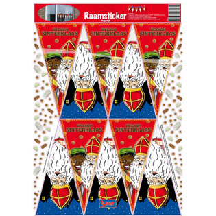 สติกเกอร์ติดหน้าต่าง เซนต์นิโคลัส (12 ชิ้น)