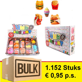 ข้อเสนอ MEGA BULK - JUMBO SQUISNY ในกล่องโชว์ (1,152 ชิ้น)