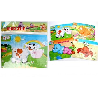 มิกซ์จิ๊กซอว์รูปสัตว์, 26x19 ซม. (24 ชิ้น)