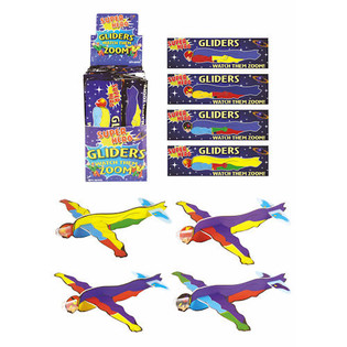 เครื่องบินร่อนโฟม FIGHTER GLIDERS &ndash; ลายซูเปอร์ฮีโร่ ในกล่องโชว์ (48 ชิ้น)