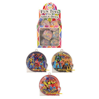 เกมมินิพินบอลซูเปอร์ฮีโร่ สำหรับตู้สุ่ม/จับฉลาก ในกล่องโชว์ (108 ชิ้น)