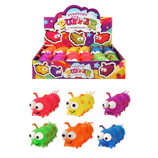 หนอนยืดหยุ่น Puffer ในกล่องโชว์ (12 ชิ้น)