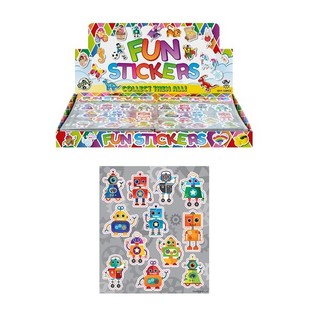 สติกเกอร์แสนสนุก &ndash; ลายหุ่นยนต์ (120 ชิ้น)