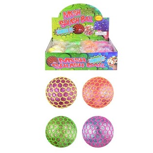 ลูกบอลบีบมีไฟ (Squishy Ball) &ndash; สีสันสดใส (12 ชิ้น)