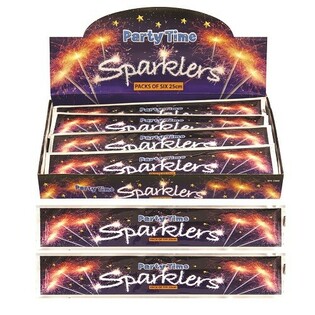 ชุดพลุไฟมือ (Sparklers) 6 ชิ้น, 25 ซม. (36 แพ็ค)