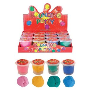แป้งโดว์กระโดดได้ Bouncing Putty ในกล่องโชว์ (12 ชิ้น)