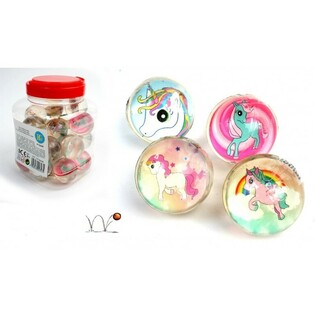 ลูกบอลกระเด้งยูนิคอร์น, 4.3 ซม. ในกระปุก (24 ชิ้น)