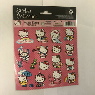 แฑ่นฤติกเกอร์ Hello Kitty ขฑาดใหญ่, 20x16 กม. (10 แ&nbsp;ฑ่น)
