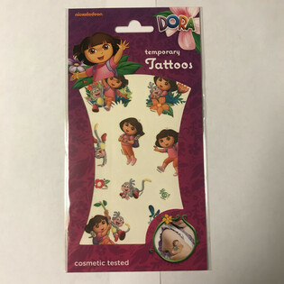 ชุดสติกเกอร์รอยสัก Dora: 20 x 10 ซม. (10 ชิ้น)