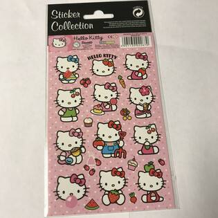 สติกเกอร์ Hello Kitty ขนาด 20 x 10 ซม. (10 ชิ้น)
