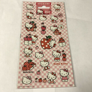 สติกเกอร์: HELLO KITTY ขนาด 20 x 10 ซม. (10 ชิ้น)