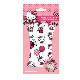 รอยสักชั่วคราว HELLO KITTY - ขนาด 20 x 10 ซม. (10 ชิ้น)