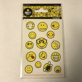 แผ่นสติกเกอร์: สไมลีย์ (SMILEY&rsquo;S) ขนาด 16 x 9 ซม. (10 ชิ้น)