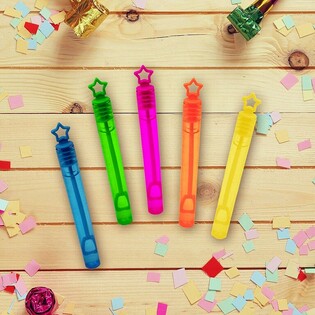 ไม้เป่าฟองสบู่มินิสีสันสดใส (1 แพ็ค มี 12 ชิ้น)