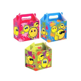กล่องใส่อาหารเด็ก ลาย SMILEY &ndash; 14 x 9.5 x 18 ซม. (แพ็ก 12 ชิ้น)