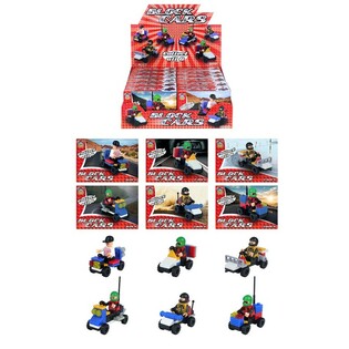 BLOCK CARS &ndash; ยานพาหนะตัวต่อในกล่องโชว์ (12 ชิ้น)