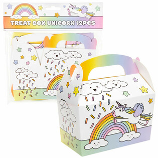 กล่องใส่ของขวัญ ยูนิคอร์น 12x12.5x6 ซม. (12 ชิ้น)