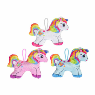 ตุ๊กตายูนิคอร์นผ้าขน - 13.5 ซม. (24 ชิ้น)