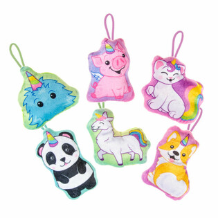 ตุ๊กตายูนิคอร์นสัตว์คละแบบ - 13.5 ซม. (24 ชิ้น)