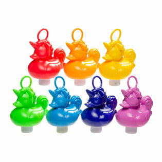 เป็ดตกปลา ยูนิคอร์น - คละสี - 12 ซม. (21 ชิ้น)