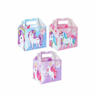 กล่องใส่อาหารเด็ก &ndash; ยูนิคอร์น &ndash; 14 x 9.5 x 18 ซม. (12 ชิ้น)