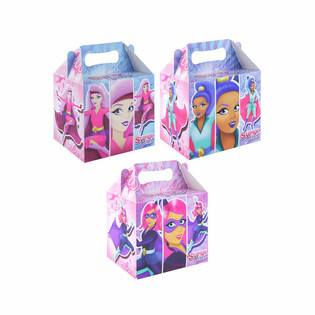 กล่องเมนู &ndash; SUPER GIRLS &ndash; 14 x 9.5 x 18 ซม. (24 ชิ้น)