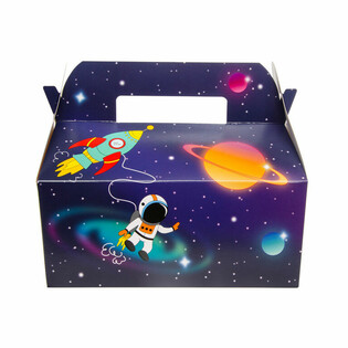 กล่องเมนูอาหารเด็ก ลายอวกาศ / Space - 22.5 x 12 x 9.5 ซม. (24 ชิ้น)