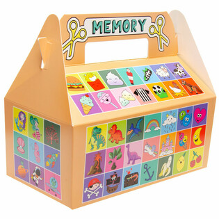 กล่องเมนูเด็กขนาดใหญ่ ลาย Memory - 22.5 x 12 x 9.5 ซม. (24 ชิ้น)