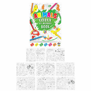 สมุดระบายสีตามตัวเลข - ลายสัตว์ (48 เล่ม)