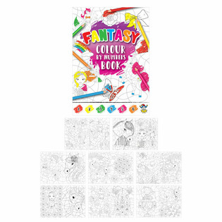 สมุดระบายสีตามตัวเลขสำหรับเด็กผู้หญิง (48 เล่ม)