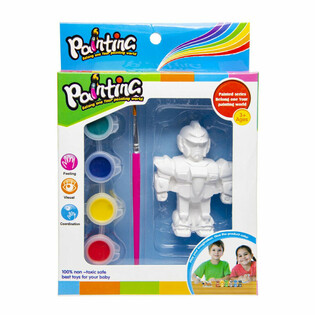 ระบายสีฟิกเกอร์ 3 มิติ - สิงโต / โรบอท / ผีเสื้อ (6 ชิ้น)