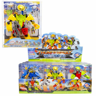 THUNDERBOLT ROBOT WARRIOR หุ่นฟิกเกอร์ในกล่องโชว์ (12 ชิ้น)