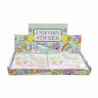 สติกเกอร์ยูนิคอร์น Fun แบบกล่องโชว์ (120 แผ่น)