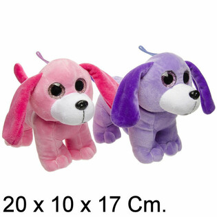 ตุ๊กตาสุนัขแสนน่ารัก - 20 ซม. - คละสี (6 ชิ้น)