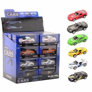รถสปอร์ตไดคาสท์ (DIE CAST), มาตราส่วน 1:43 ในกล่องโชว์ (24 ชิ้น)