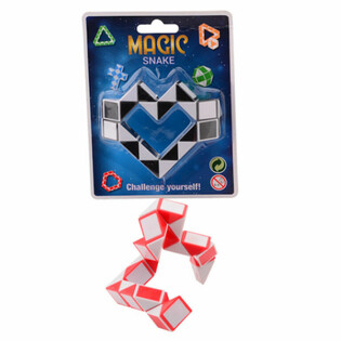งูวิเศษ MAGIC SNAKE - ของเล่นงูบิด 3 มิติ แพ็กการ์ด (24 ชิ้น)