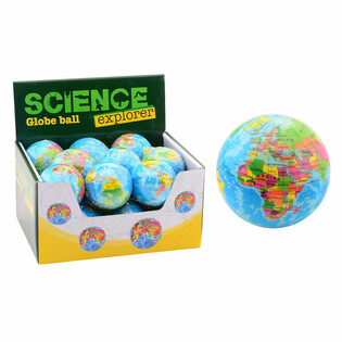 SCIENCE EXPLORER - ลูกบอลโฟมรูปโลก &Oslash;6 ซม. (18 ชิ้นในกล่องโชว์)