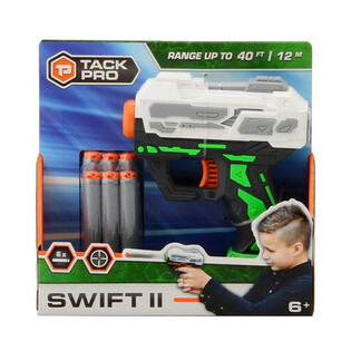 ปืนของเล่น Tack Pro Swift II พร้อมซอฟต์ดาร์ท 6 นัด
