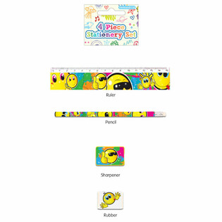 ชุดเครื่องเขียนสไมลีย์ 4 ชิ้น (24 ชุด)