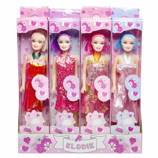 ตุ๊กตาของเล่น Elodie ในกล่องหน้าต่างและกล่องโชว์ (12 ชิ้น)