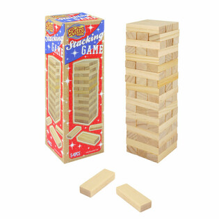 RETRO TOYS - เกมตึกถล่มไม้ บล็อกไม้ซ้อน 54 ชิ้น (1 ชิ้น)