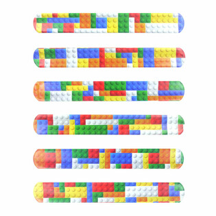 สายรัดข้อมือตบ (SLAP BRACELET) - ลายตัวต่อ BRICKS (120 ชิ้น)