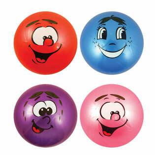 ลูกบอลยิ้มแย้ม Smiley Face &Oslash; 25 ซม. (12 ชิ้น)